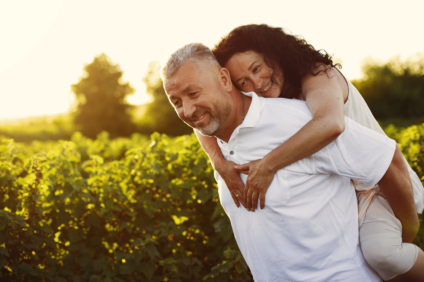 older couple smiling