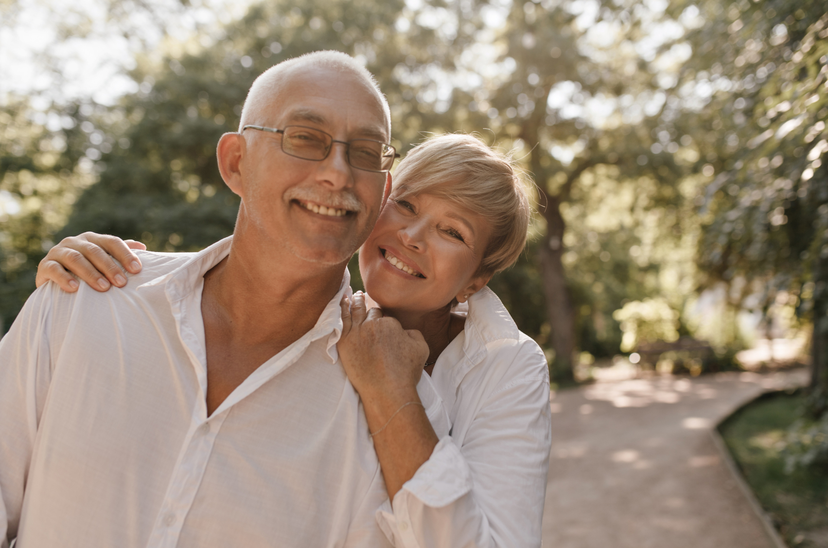 older couple smiling